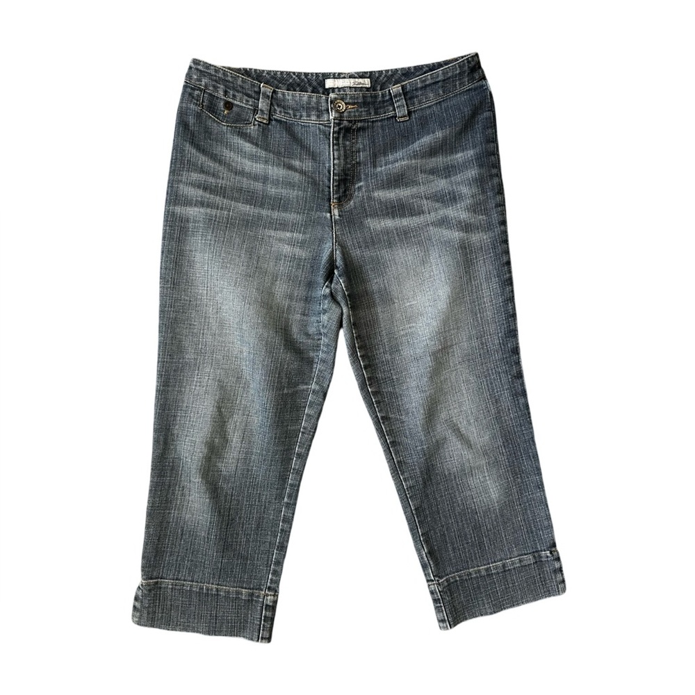 Chico’s Capri Cropped Jeans Blue Denim Women Size 1.5